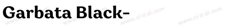 Garbata Black字体转换